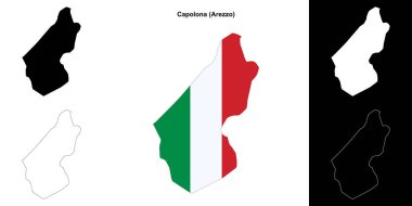 Capolona (Toskana) ana hat haritası seti