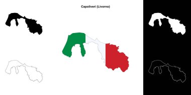 Capoliveri (Toskana) ana hat haritası seti