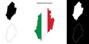 Capraia Isola (Toskana) ana hat haritası seti
