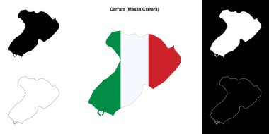 Carrara (Toskana) ana hat haritası seti