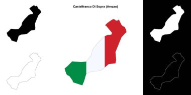 Castelfranco Di Sopra (Toskana) ana hat haritası seti