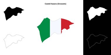 Castell Azzara (Toskana) ana hat haritası seti