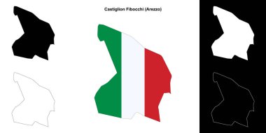 Castiglion Fibocchi (Toskana) ana hat haritası seti