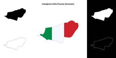 Castiglione Della Pescaia (Toskana) ana hat haritası seti