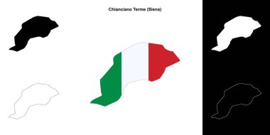 Chianciano Termi (Toskana) ana hat haritası seti