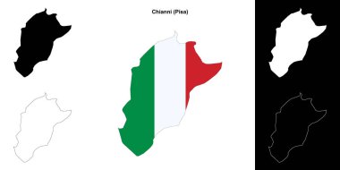 Chianni (Toskana) ana hat haritası seti