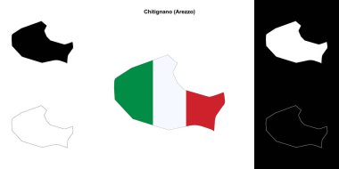 Chitignano (Toskana) ana hat haritası seti