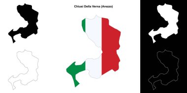 Chiusi Della Verna (Toskana) ana hat haritası seti