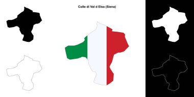 Colle di Val d Elsa (Toskana) ana hat haritası seti