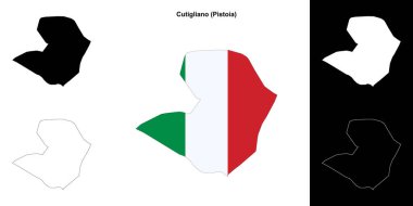 Cutigliano (Toskana) ana hat haritası seti