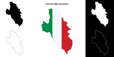 Isola Del Giglio (Toskana) ana hat haritası seti