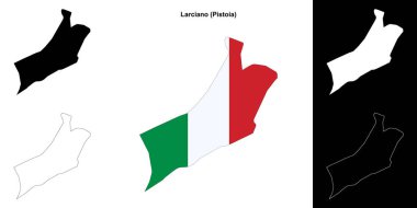 Larciano (Toskana) ana hat haritası seti