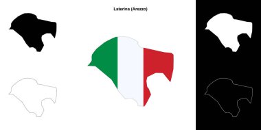 Laterina (Toskana) ana hat haritası seti