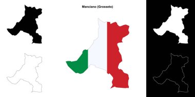 Manciano (Toskana) ana hat haritası seti