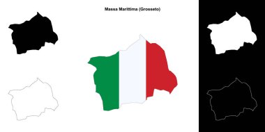 Sahip Marittima (Toskana) ana hat haritası seti