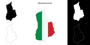 Minucciano (Toskana) ana hat haritası seti