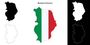 Montaione (Toskana) ana hat haritası seti