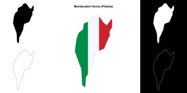 Montecatini-Terme (Toskana) ana hat haritası seti