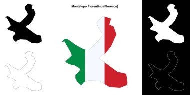 Montelupo Fiorentino (Toskana) ana hat haritası seti