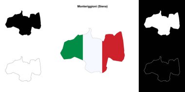 Monteriggioni (Toskana) ana hat haritası seti