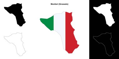 Montieri (Toskana) ana hat haritası seti