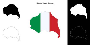 Mulazzo (Toskana) ana hat haritası seti