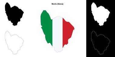 Murlo (Toskana) ana hat haritası seti