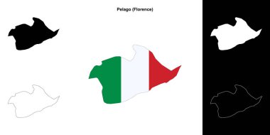 Pelago (Toskana) ana hat haritası seti