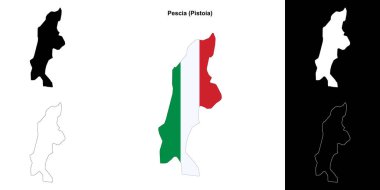 Pescia (Toskana) ana hat haritası seti