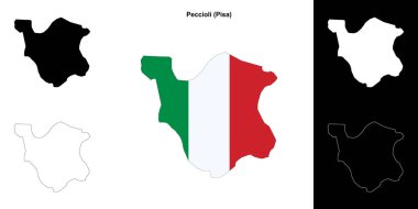 Peccioli (Toskana) ana hat haritası seti