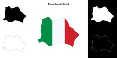 Piancastagnaio (Toskana) ana hat haritası seti