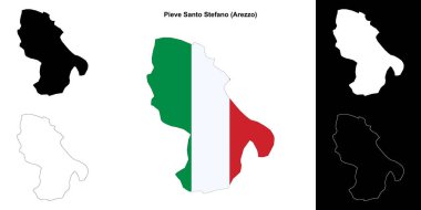 Pieve Santo Stefano (Toskana) ana hat haritası seti