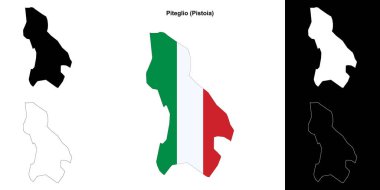 Piteglio (Toskana) ana hat haritası seti