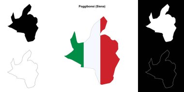 Poggibonsi (Toskana) ana hat haritası seti