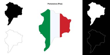 Pomarance (Toskana) ana hat haritası seti