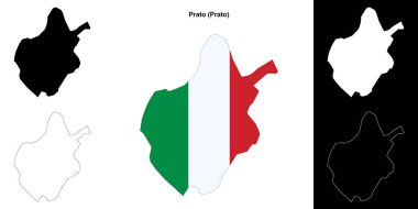 Prato (Toskana) ana hat haritası seti