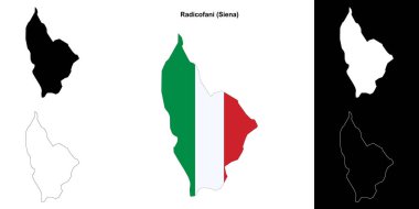 Radicofani (Toskana) ana hat haritası seti