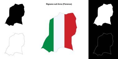 Rignano sull Arno (Toskana) ana hat haritası seti