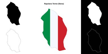 Rapolano Termi (Toskana) ana hat haritası seti