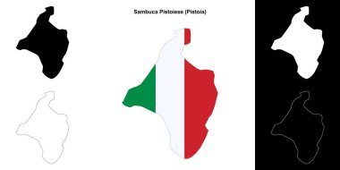 Sambuca Pistoiese (Toskana) ana hat haritası seti