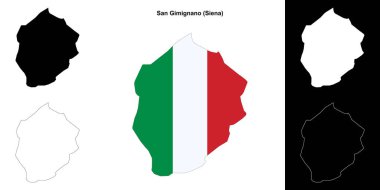 San Gimignano (Toskana) ana hat haritası ayarlandı