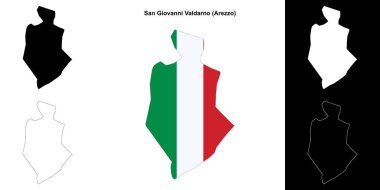 San Giovanni Valdarno (Toskana) ana hat haritası seti