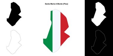 Santa Maria A Monte (Toskana) ana hat haritası seti