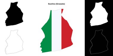 Scarlino (Toskana) ana hat haritası seti