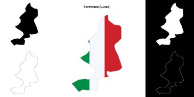 Seravezza (Toskana) ana hat haritası seti