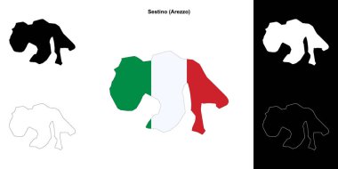 Sestino (Toskana) ana hat haritası seti