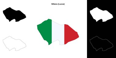 Sillano (Toskana) ana hat haritası seti