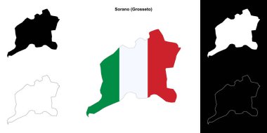 Sorano (Toskana) ana hat haritası seti