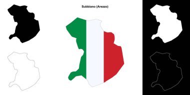 Subbiano (Toskana) ana hat haritası seti