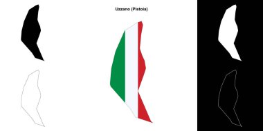 Uzzano (Toskana) ana hat haritası seti